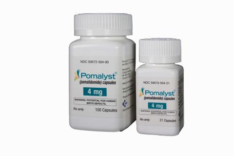 Pomalyst（pomalidomide）胶囊获美国FDA批准用于治疗多发性骨髓瘤新药。