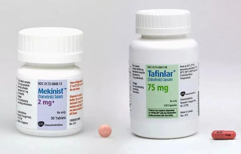 维莫非尼 考比替尼治疗晚期黑色素瘤的疗效 曲美替尼联合达拉非尼治疗晚期黑色素瘤生存期延长5年