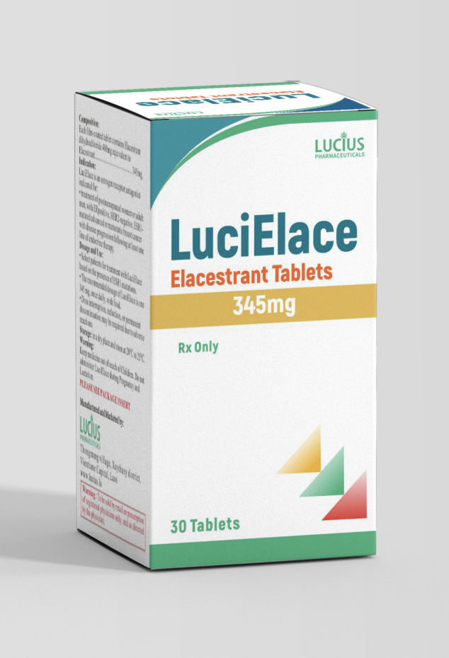 卢修斯lucius艾拉司群345mg（lucielace)Elacestrant适应症和用法用量